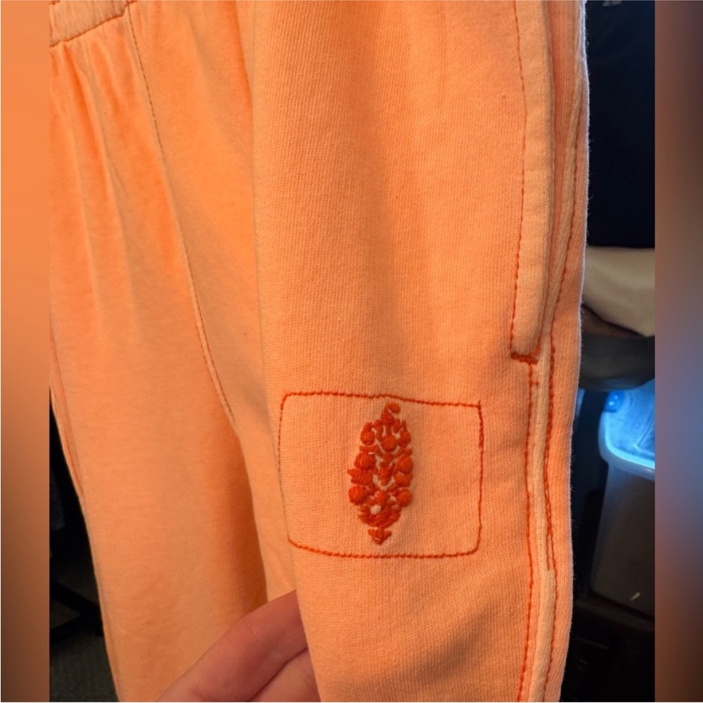 NWT Free People FP Movement All Star Solid Pants - melon papaya - medium - Picture 8 of 9